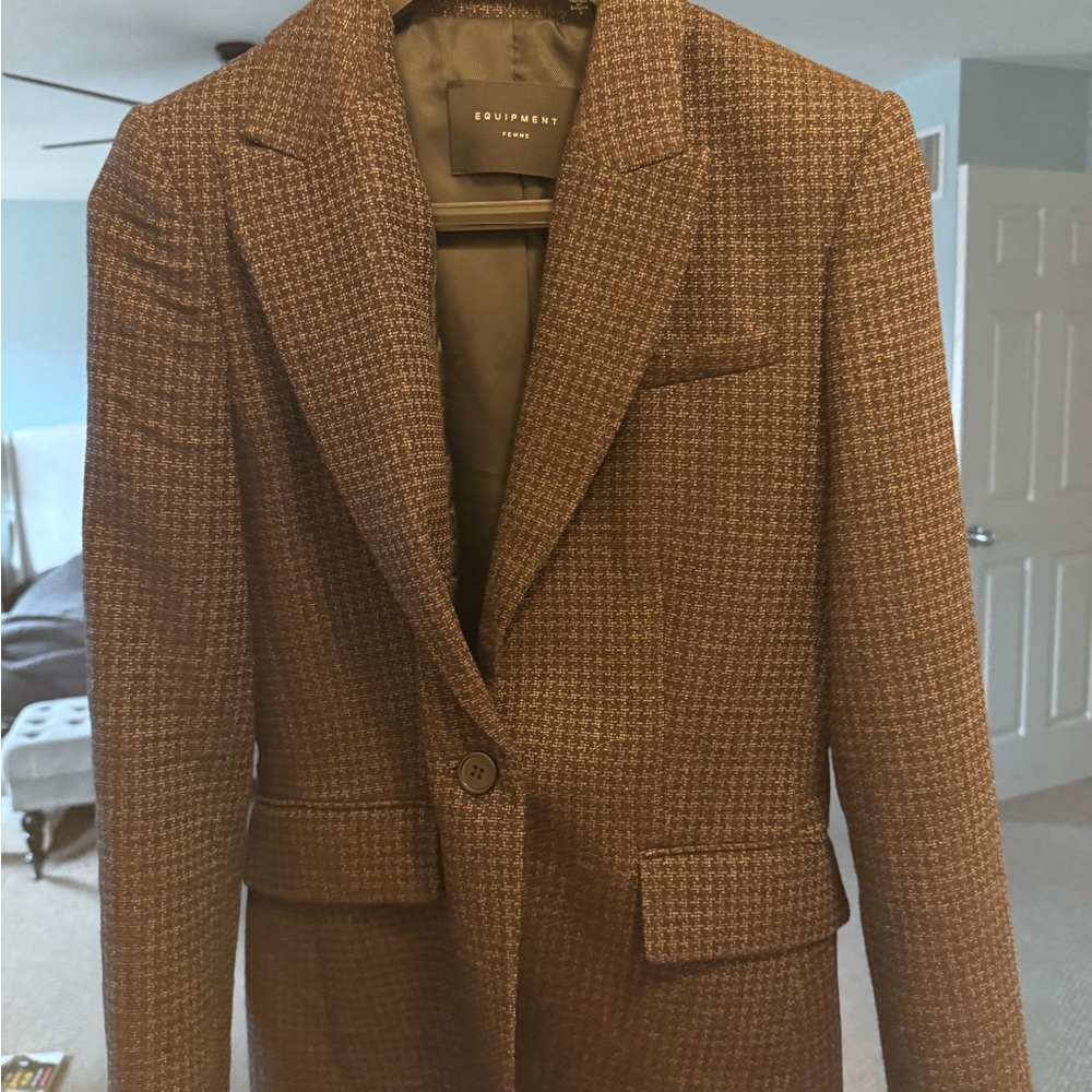 Equipment women’s Brown/red Blazer